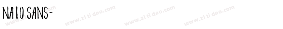 nato sans字体转换